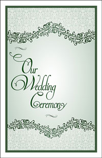 Wedding Program Cover Template 4B - Graphic 5